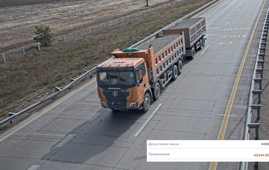 Қазақстан жолдарында жүк көліктерінің салмақ-габариттік нормаларын бұзудың 700 мыңға жуық дерегі тіркелді