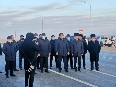 Мақат ауданы Доссор кентінің айналма жолының құрылысы аяқталды